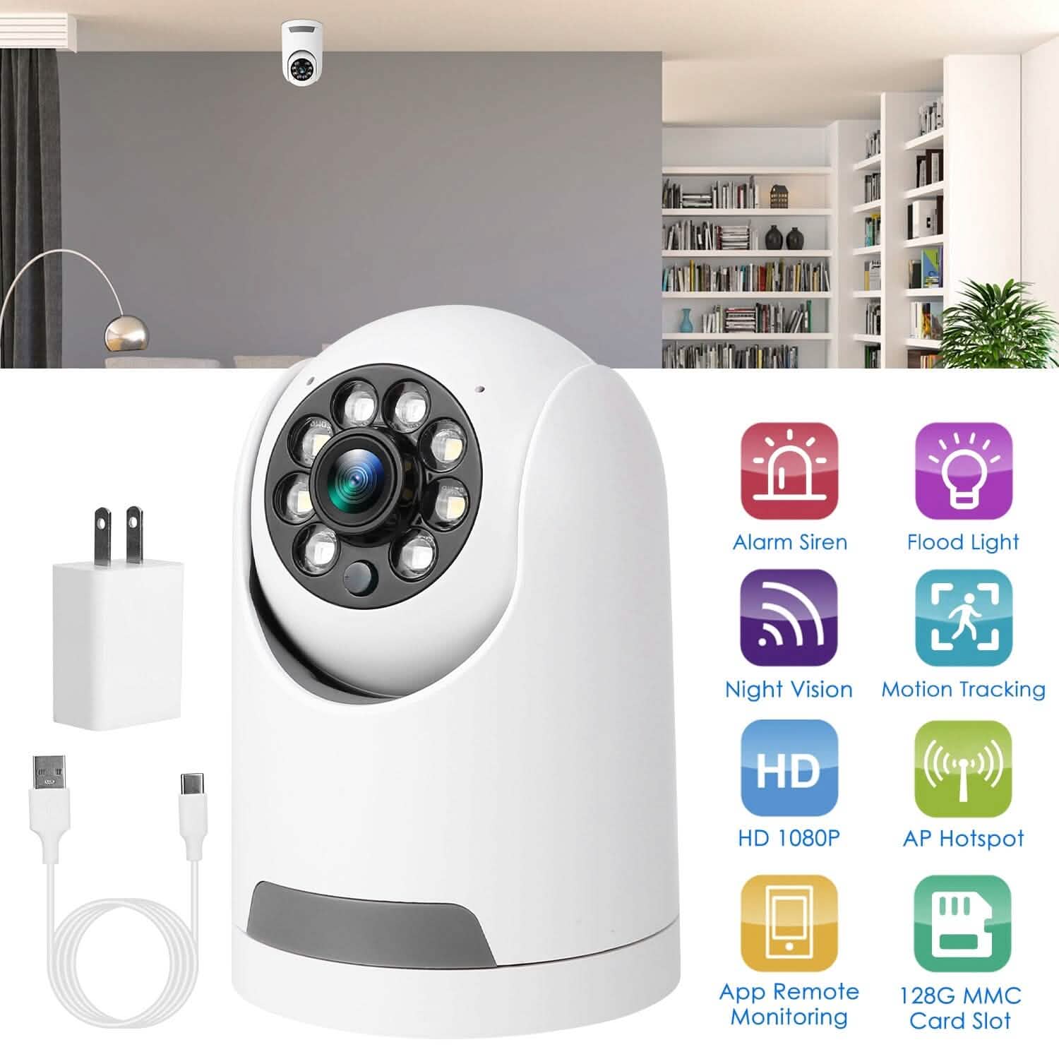 1080P Wifi IP Camera Pan Tilt Security Surveillance Camcorder