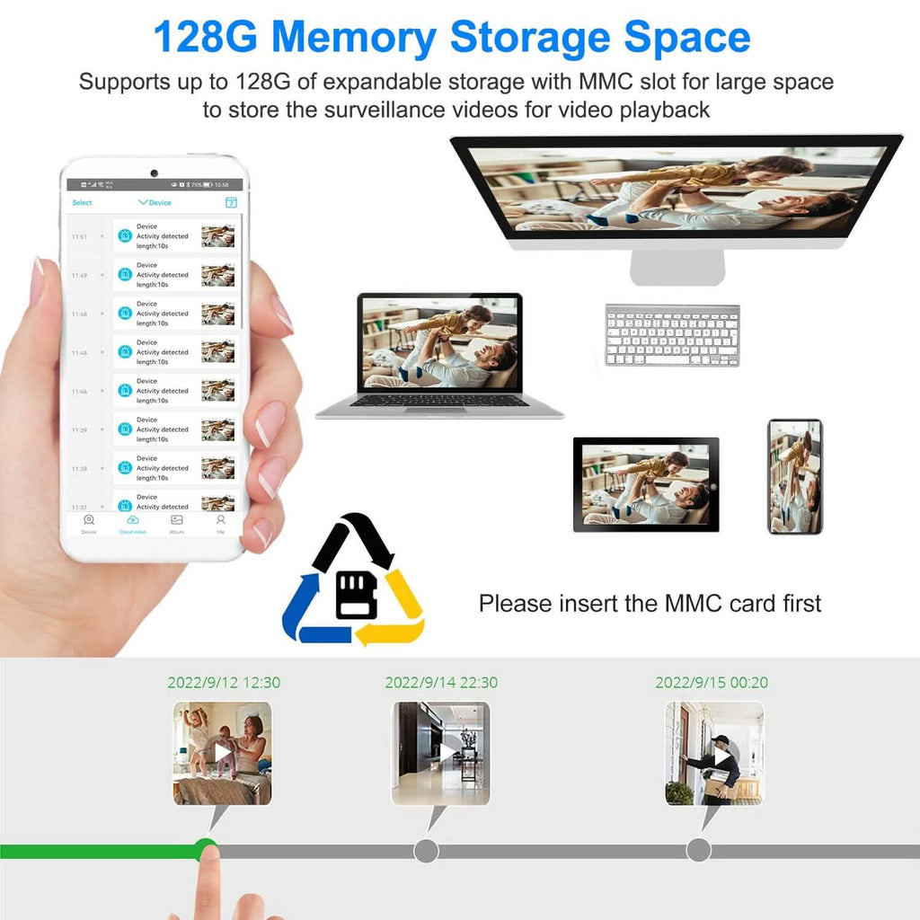 1080P WiFi IP Camera PIR Motion Detection Camcorder