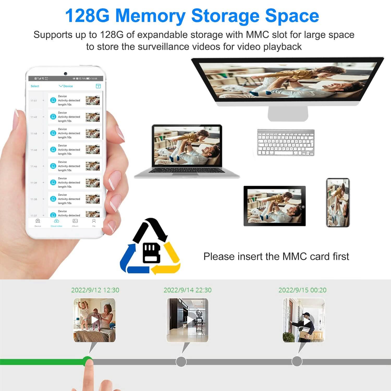 1080P WiFi IP Camera PIR Motion Detection Camcorder