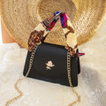 Silk Scarf Handbag Mobile Phone Bag Chain Bag Shoulder Messenger Bag (See size chart where applicable)