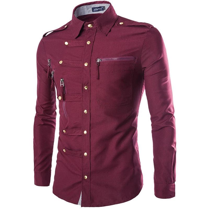 Men's Slim Fit Cotton Dress Shirt