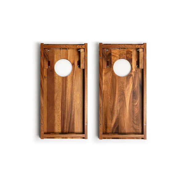 Elakai 1ft x 2ft Resin & Wood Travel Cornhole Set | Beach Wave