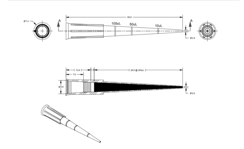 200ul Boxed Filter tips (4,800 Tips)