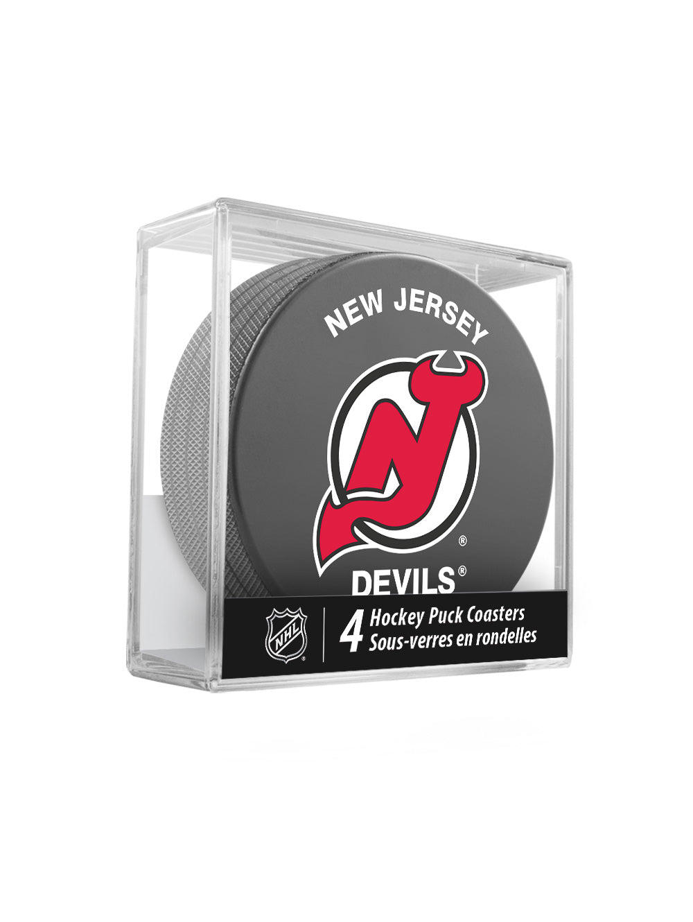 New Jersey Devils Hockey Puck Coaster Set