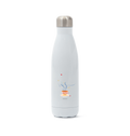 Tea Time Eco-Friendly Insulated Metal Water Bottle (White)