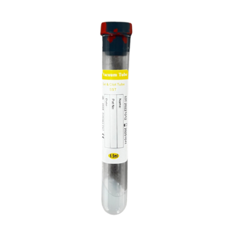 SST Yellow Tiger Top Tube Gel Clot Activator 16x100mm, 8.5 ml PET