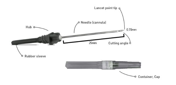 Blood Collection Needle Pen Type ( 21GX1")