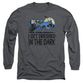 Dc Get Dressed Mens Long Sleeve Shirt Charcoal Officially Licensed