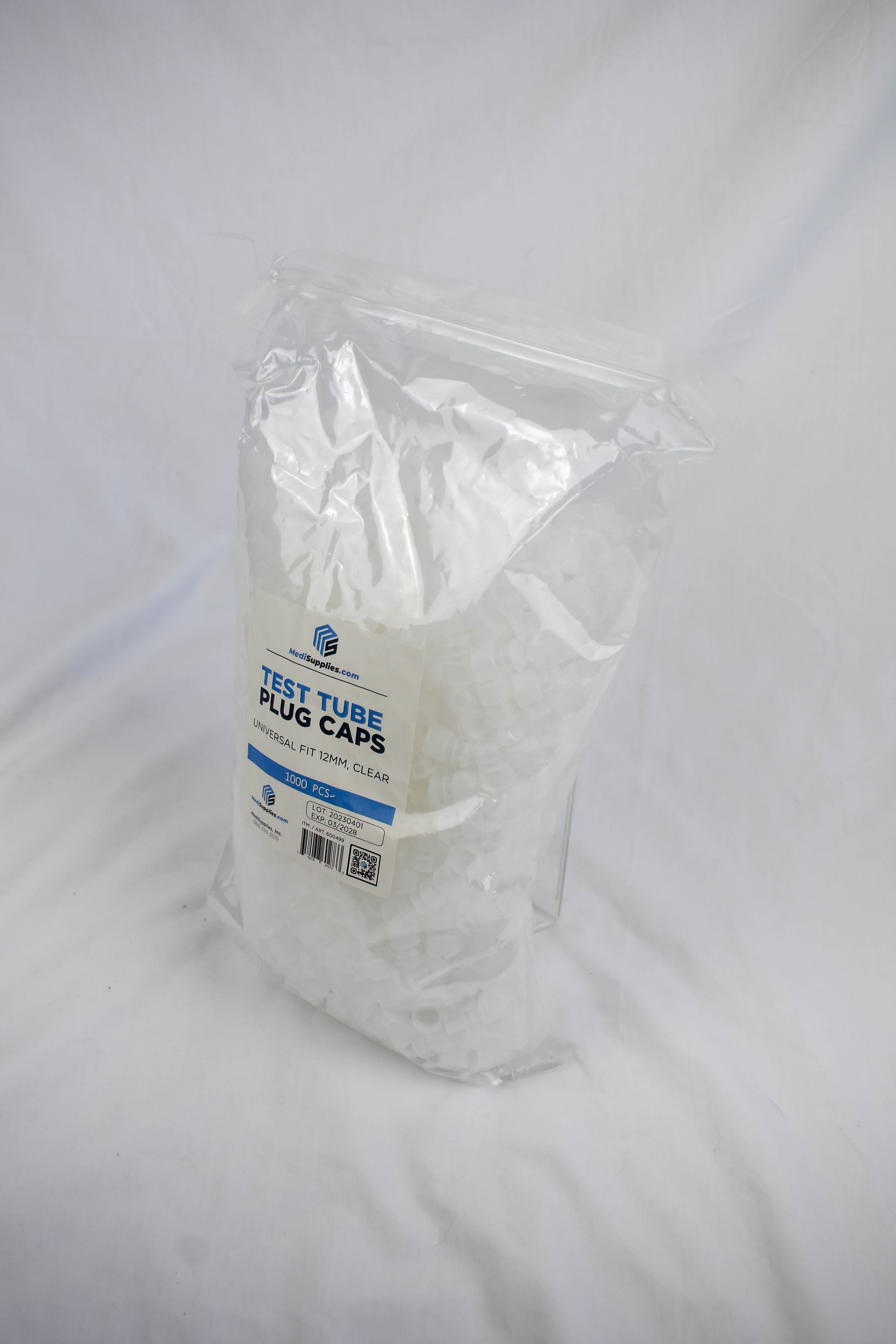 12mm Test Tube Plug Clear Caps Universal Fit