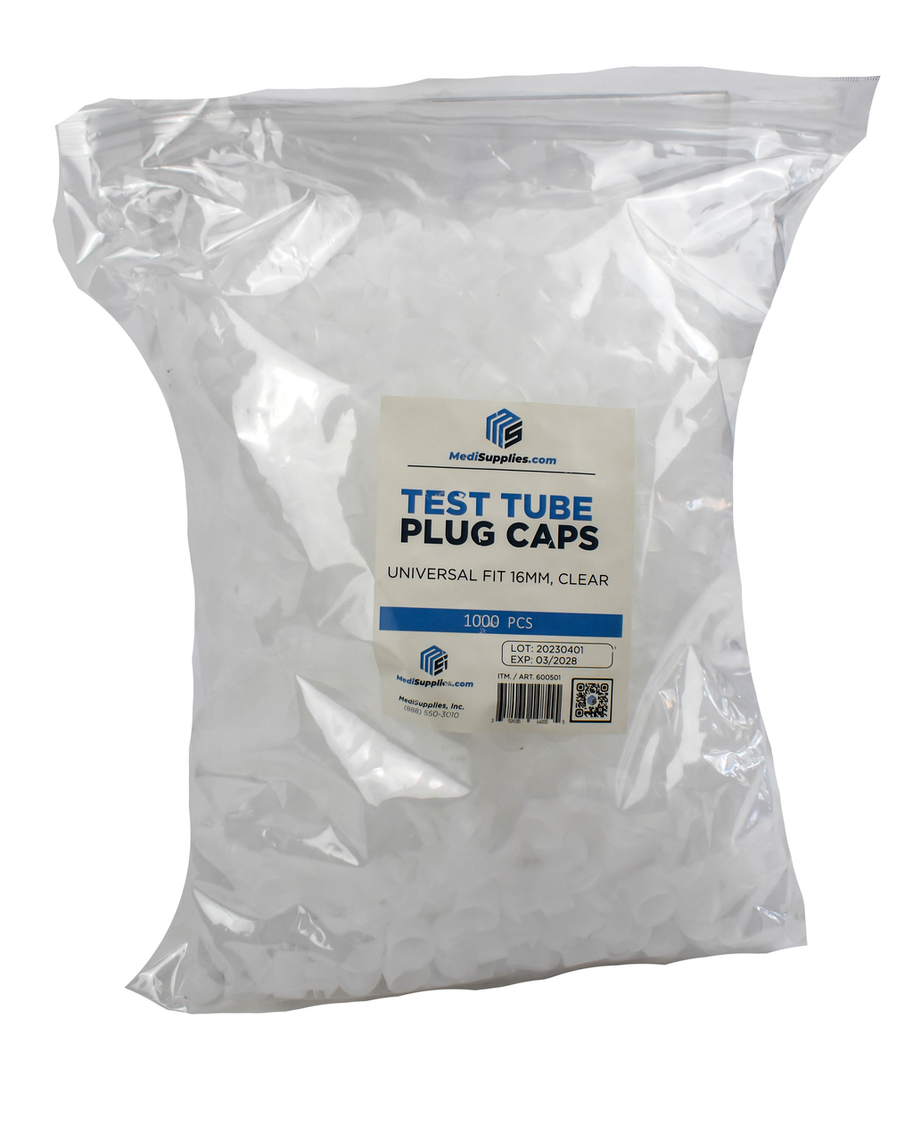 16mm Test Tube Plug Clear Caps Universal Fit