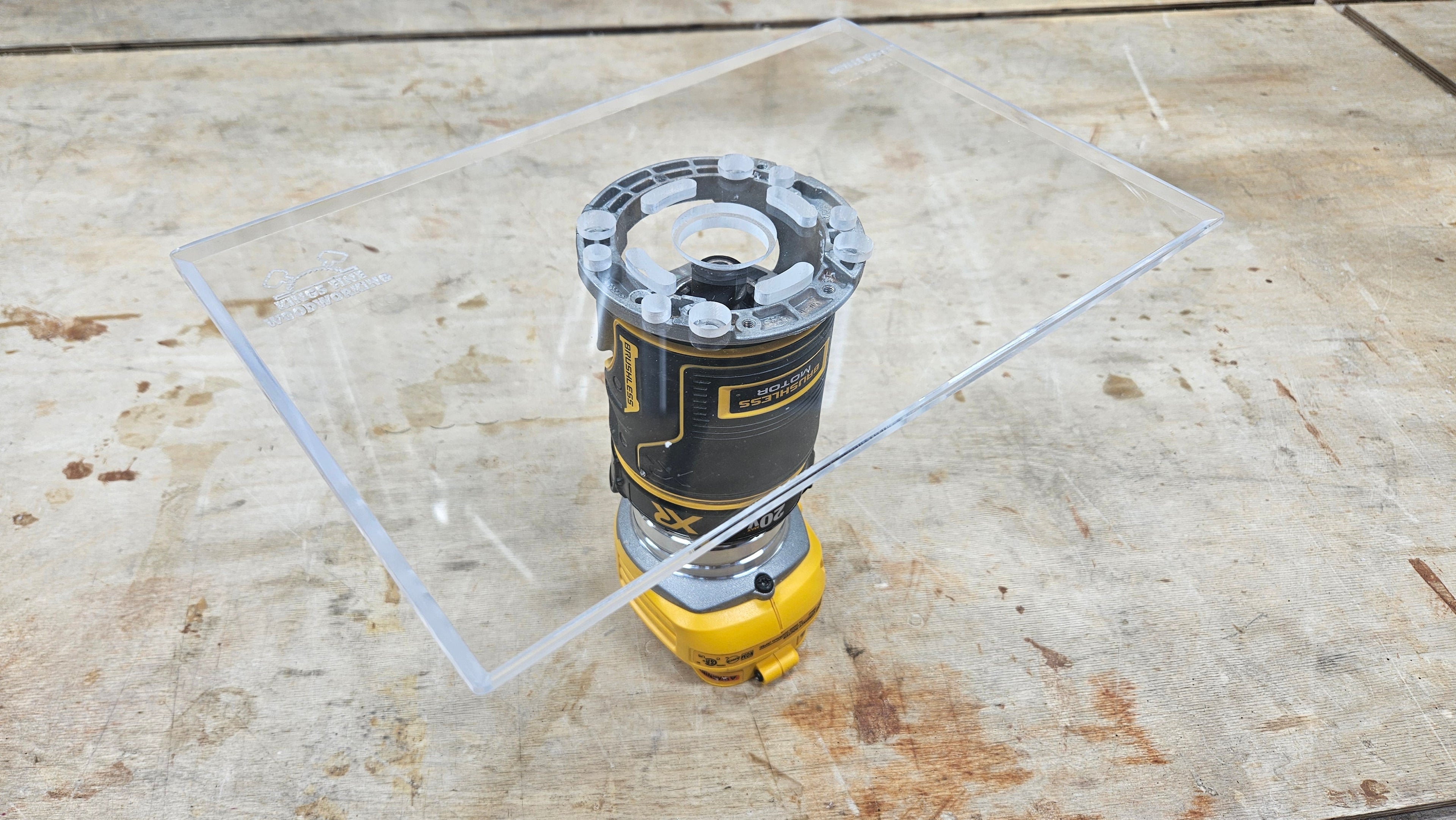 Rectangle Shaped Trim Router Plate, No tabs - Choose your router!