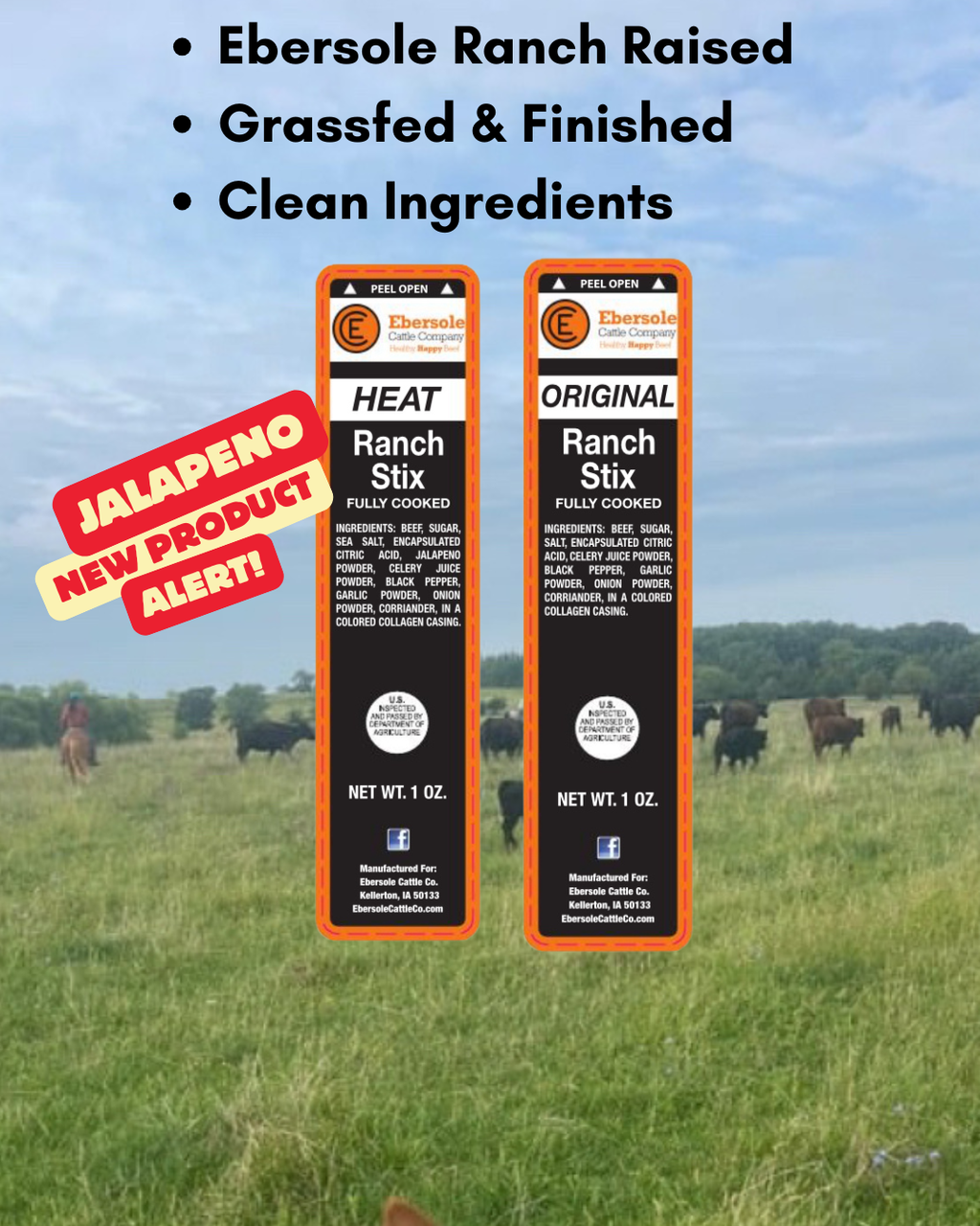 ECC Ranch Grassfed Beef Sticks
