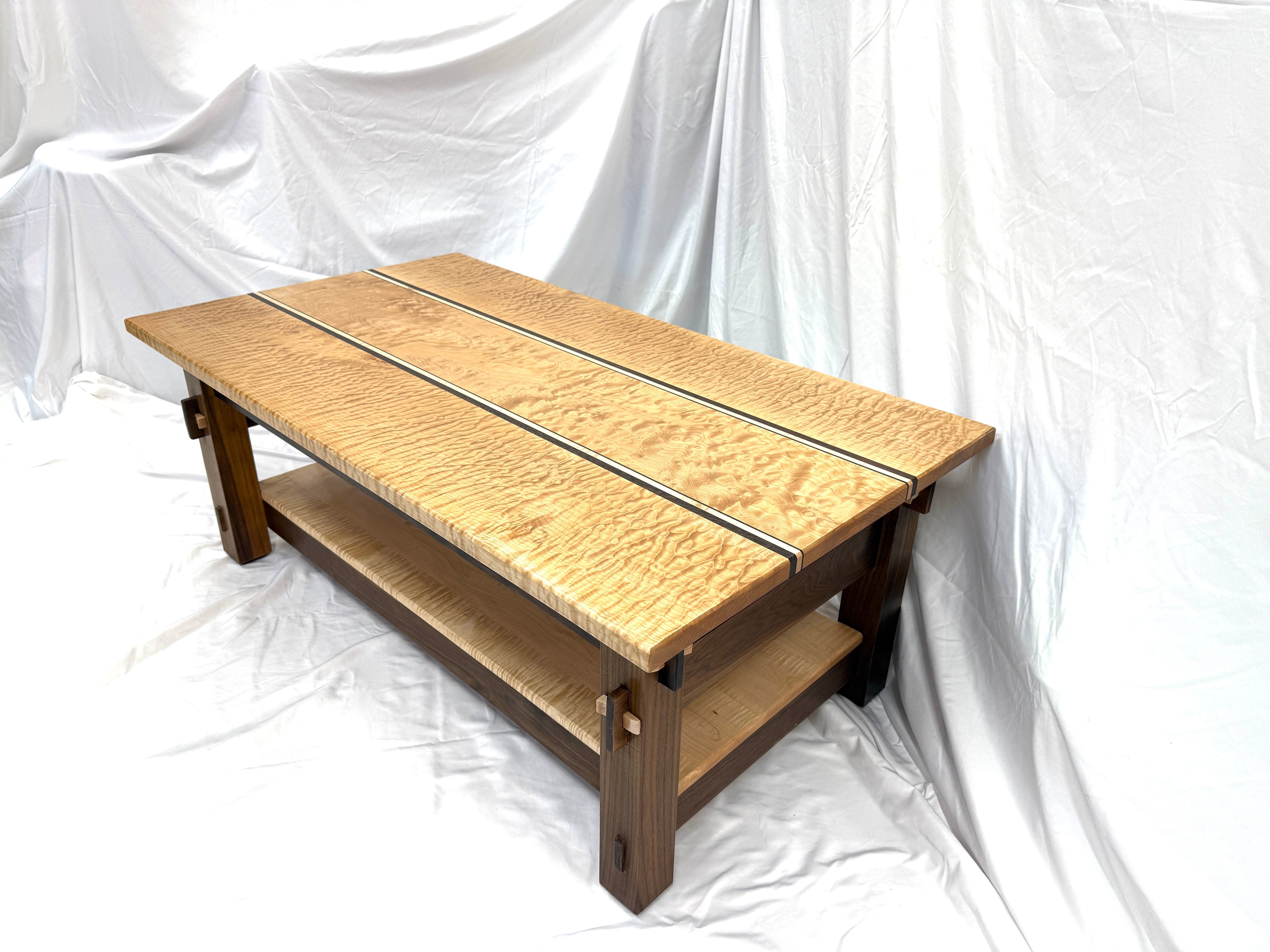 Coffee Table Plans with Through - Mortise and Tenon and Tusk Tenon Joinery