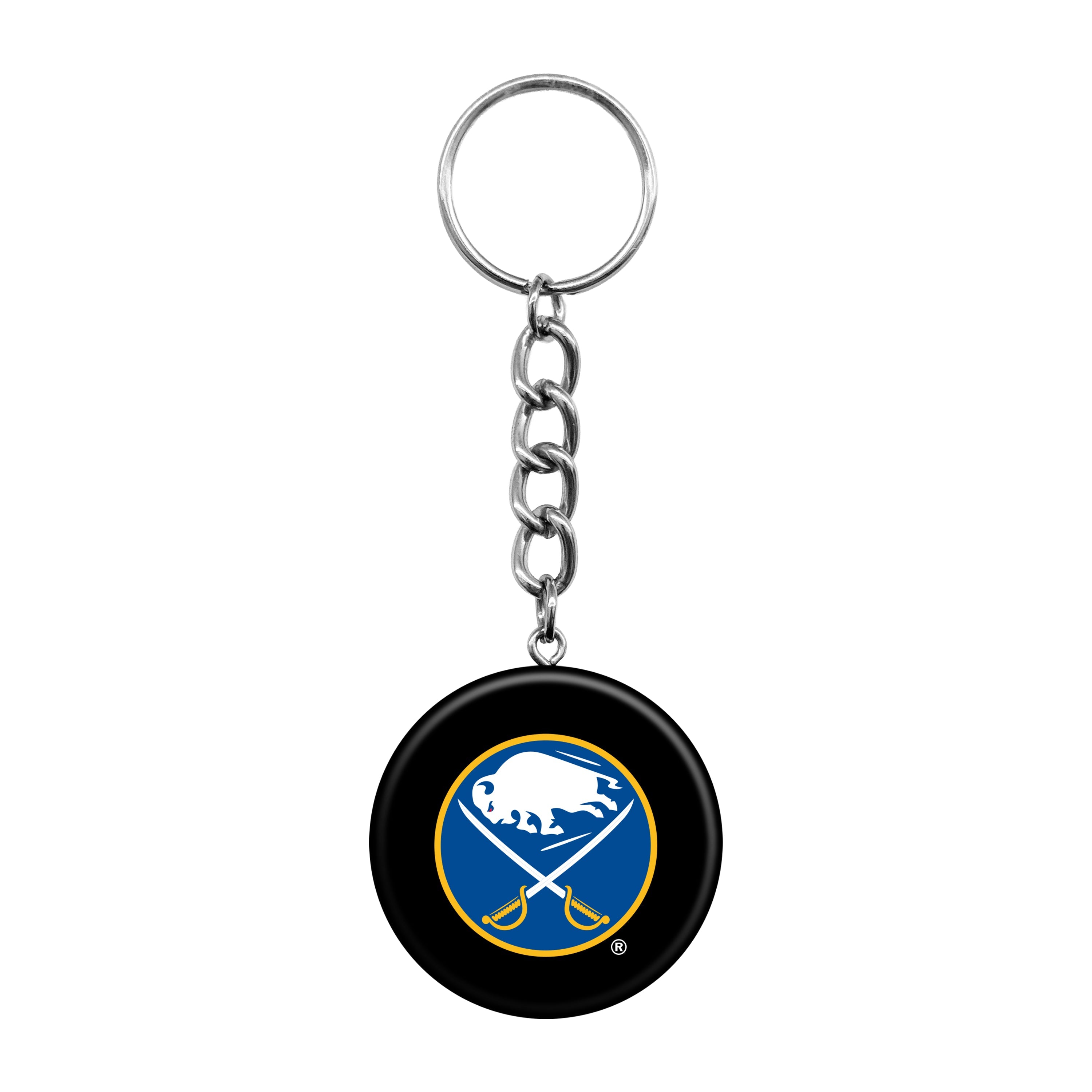 Buffalo Sabres Mini Hockey Puck Keychain