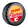 Calgary Flames Hockey Puck Bottle Opener