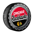 Chicago Blackhawks Hockey Puck Bottle Opener
