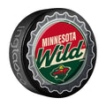 Minnesota Wild Hockey Puck Bottle Opener