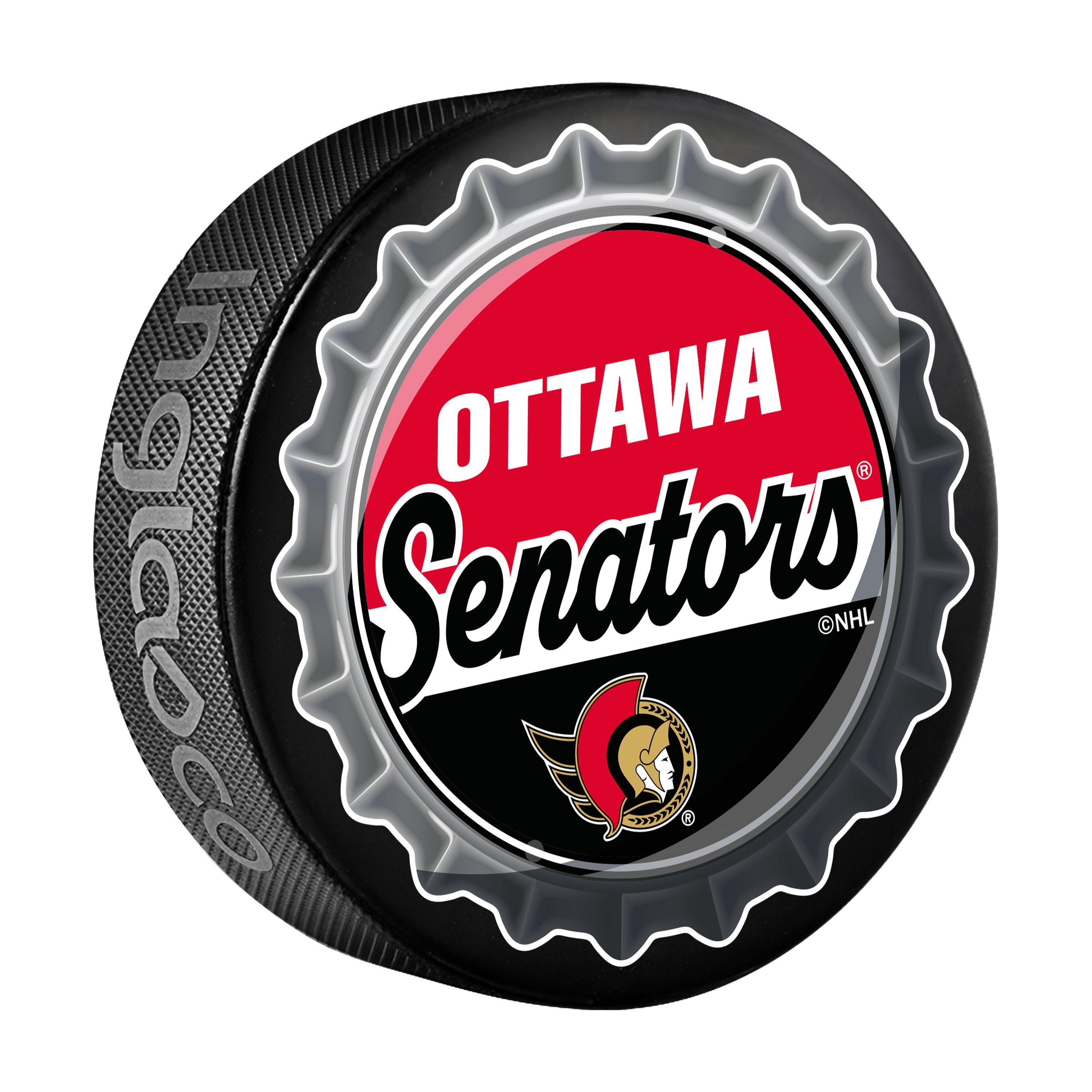 Ottawa Senators Hockey Puck Bottle Opener