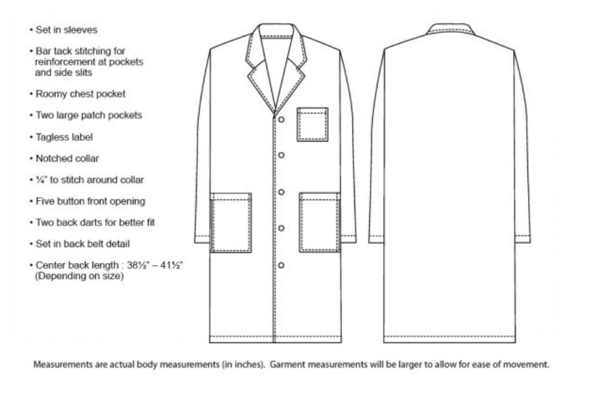 Lab Coat-White 50pcs/box