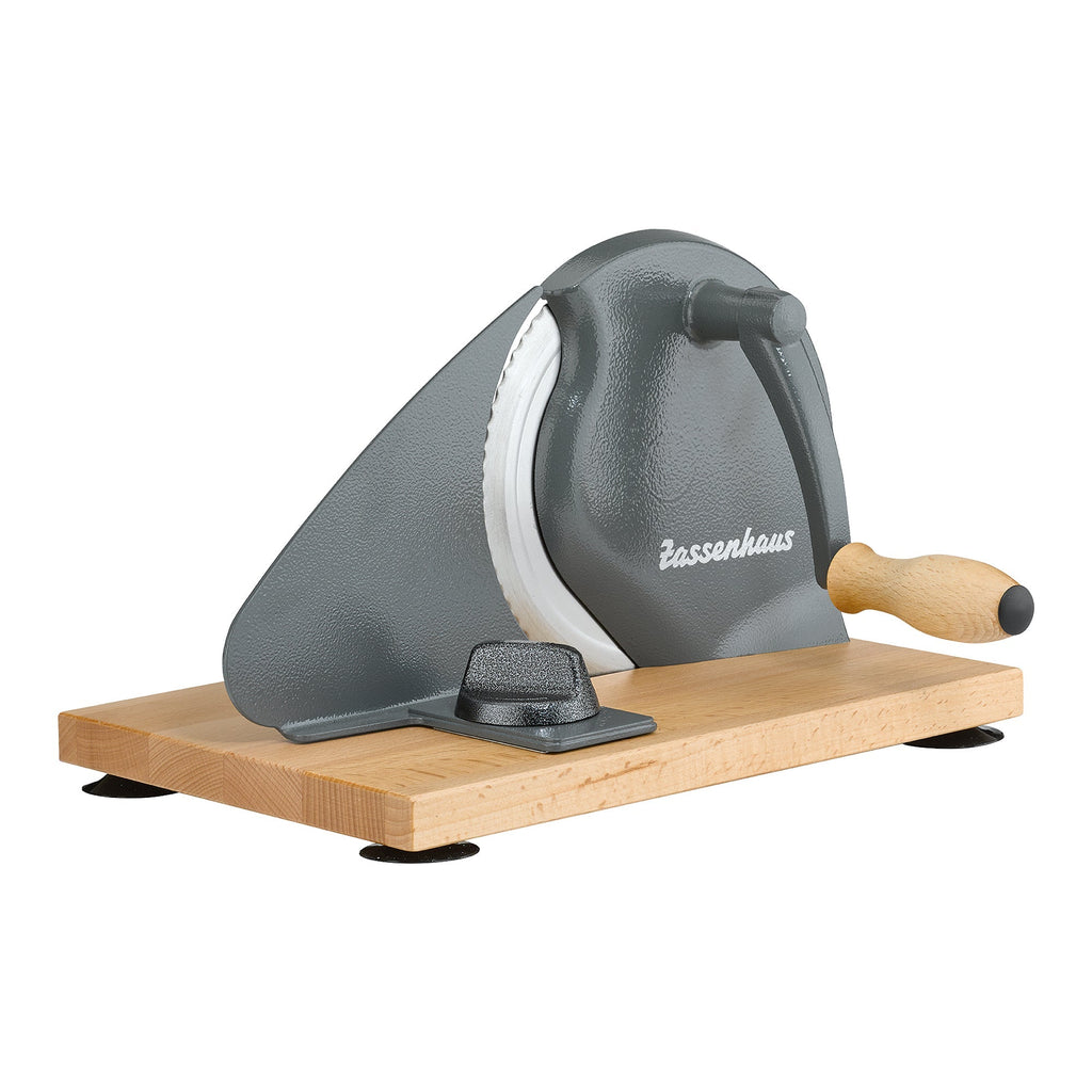 Zassenhaus Original Classic Adjustable Bread Slicer for Uniform Slices - 18/8 Stainless Steel Blade
