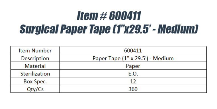 Paper Soft Surgical Tape 1 Inch x 29.5 ft-Medium- Hypoallergenic (360pcs)