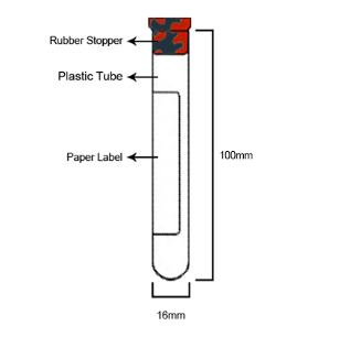 SST Yellow Tiger Top Tube Gel Clot Activator 16x100mm, 8.5 ml PET