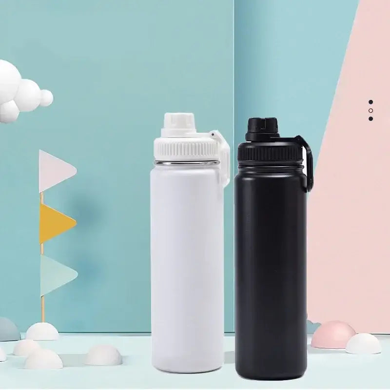 DecorBites™ 750ml Stainless Steel Insulated Sports Water Bottle Vacuum Thermos