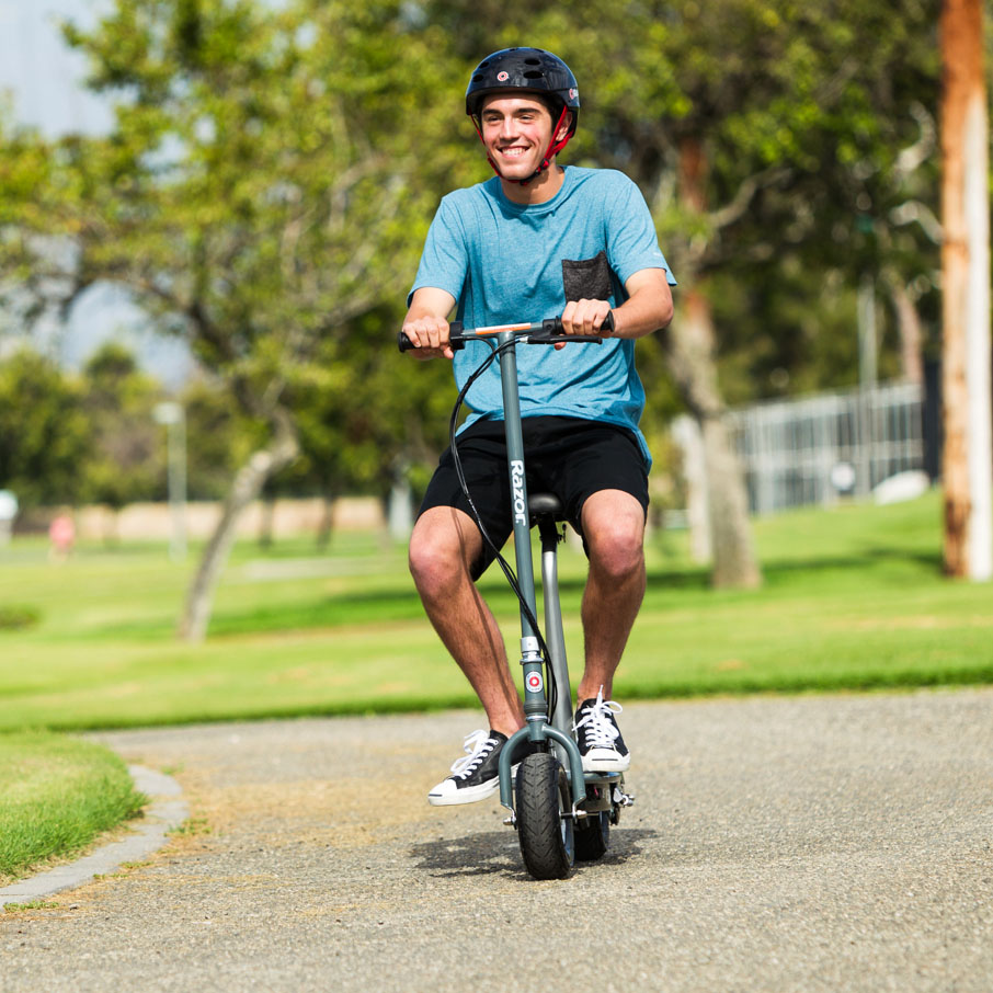 Razor E300S Electric Scooter Seated