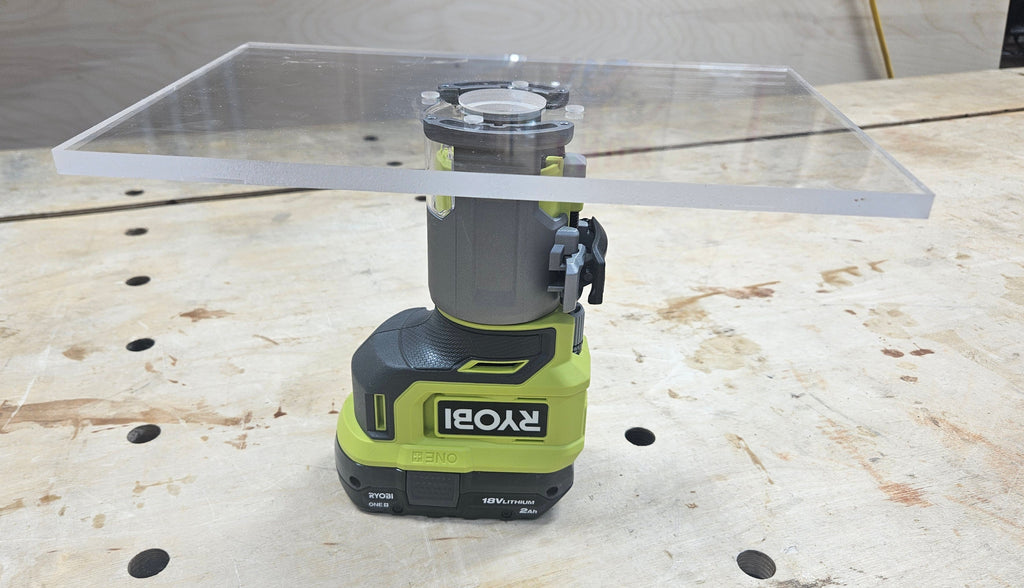Rectangle Shaped Trim Router Plate, No tabs - Choose your router!