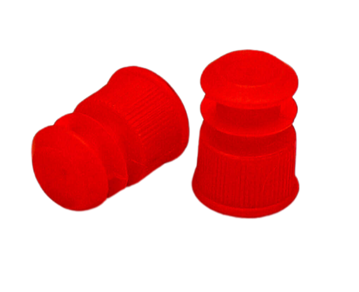 12mm Test Tube Plug Red Caps Universal Fit