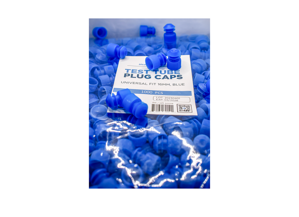 16mm Test Tube Plug Blue Caps Universal Fit